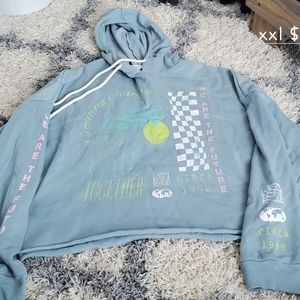 Womens  crop top sweatshirt